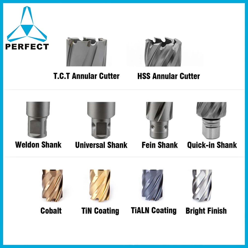 Thread Shank HSS Hole Annular Broach Cutter Core Drill Bit