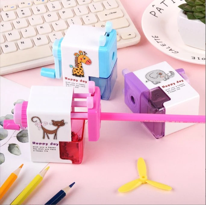 Cartoon Pencil Sharpener Pencil Sharpener Single Hole Hand Pencil Sharpener Student Stationery