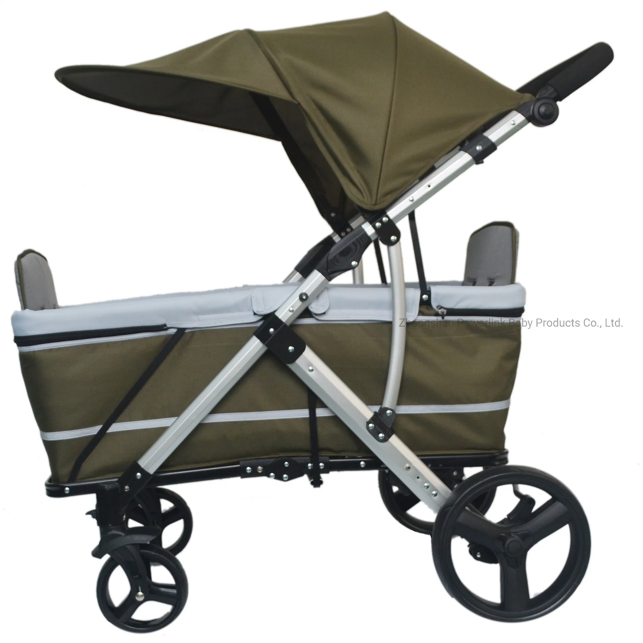 W985 New Popular Folding Metal Stroller Wagon Wholesale Outdoor Baby Trolley