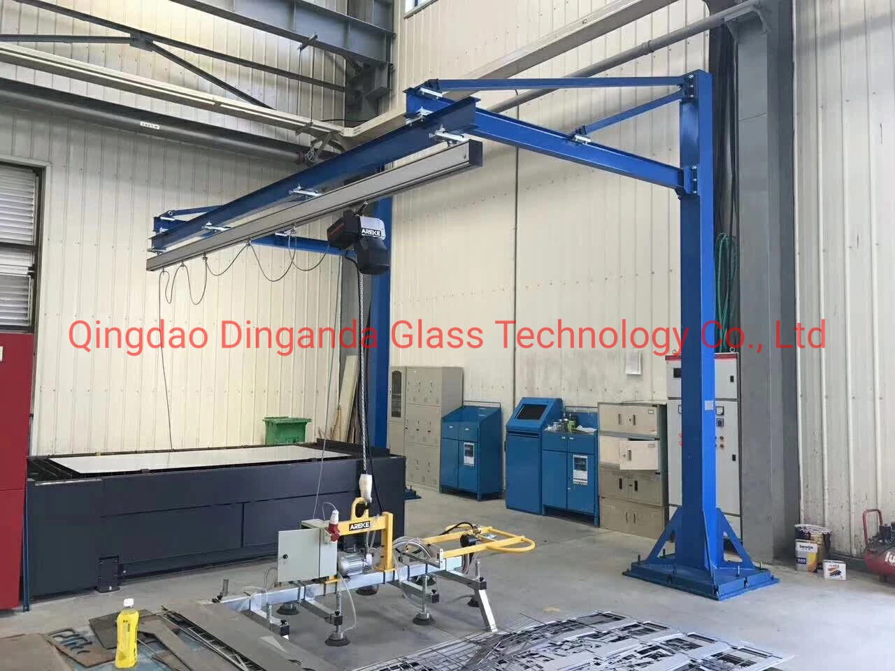 Jib Crane Pneumatic Vacuum Glass Sucker Carrier Lifter Sucker Glass Machine