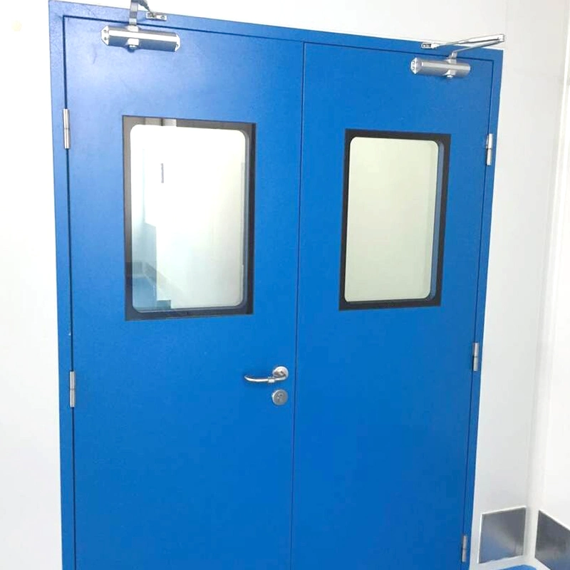 900mm*2100mm/1000mm*2100mm/1200mm*2100mm/1500mm*2100mm en forma de panal de aluminio de acero inoxidable de seguridad de la puerta de la sala limpia