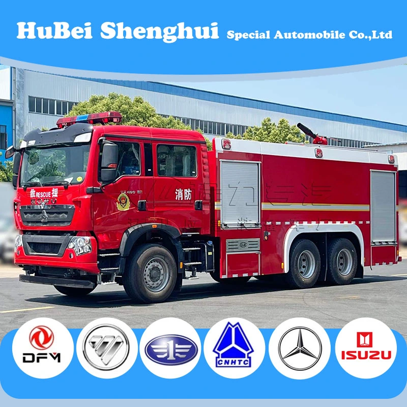 Fabricant Chinois Camion de Pompiers Camion 6X4 Lutte contre les incendies chariot 12000L Camion de Pompiers de l'eau Lutte contre les incendies du réservoir de chariot
