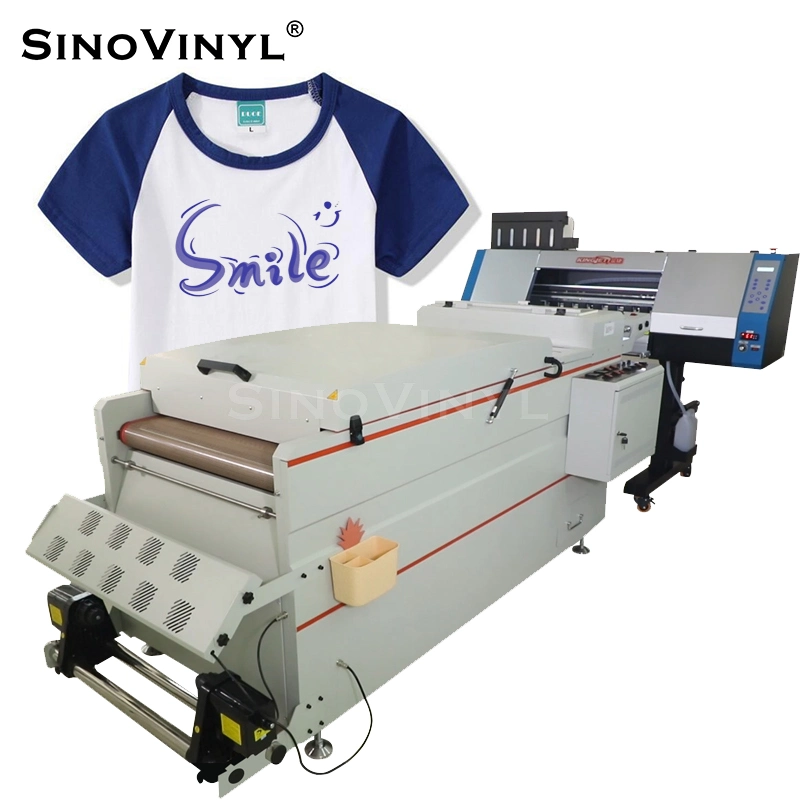 SINOVINYL DTF Printer PET Film Heat Transfer Jersey Cloth Inkjet Printers T-shirt Printing Machine