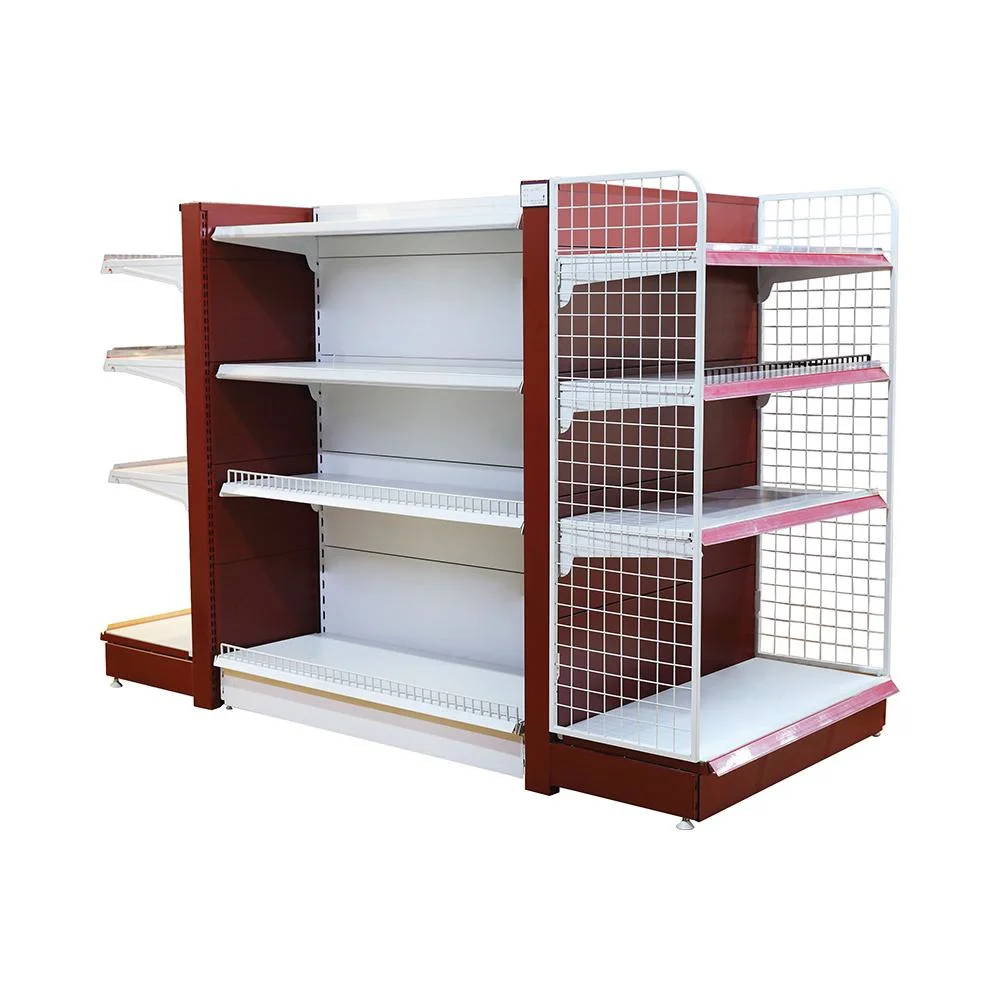 Langlebige Heavy Duty Doppelseiten Supermarkt Display Regal