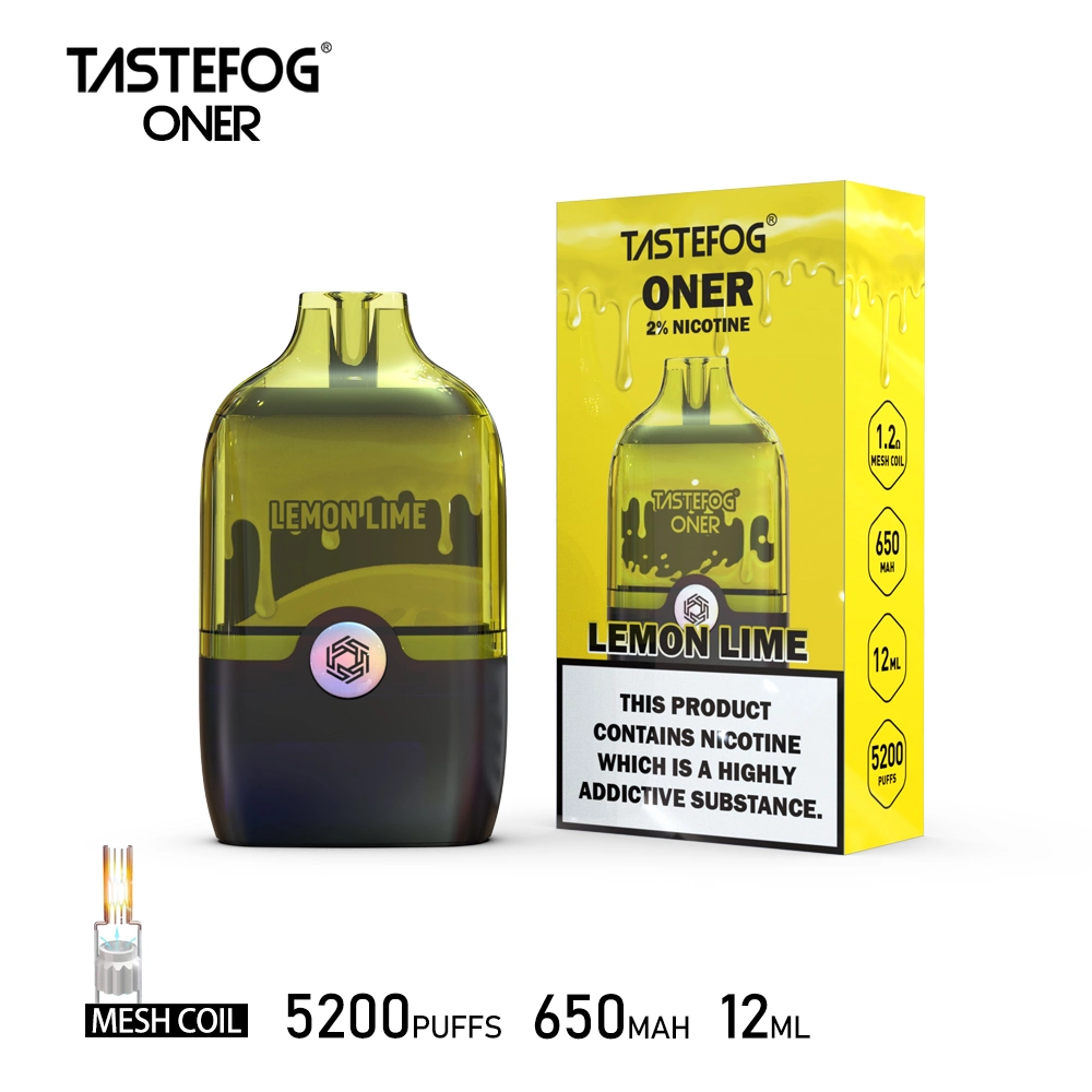 TasteFOG Oner 5200Pimffs Pod substituível Pape descartável com nova malha Bobina