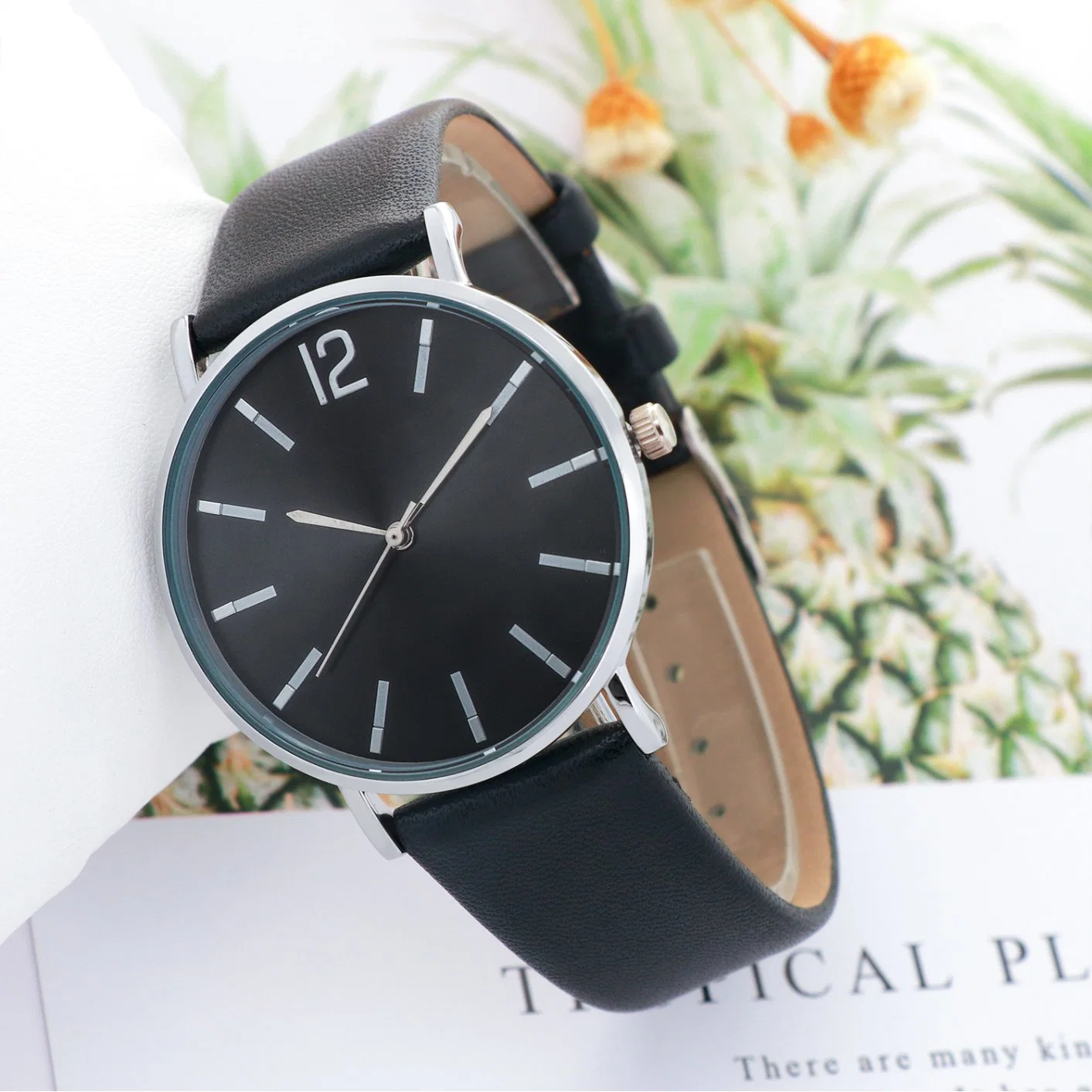 Water Resistant Leather Strap Women Quartz Watch Gift Watches