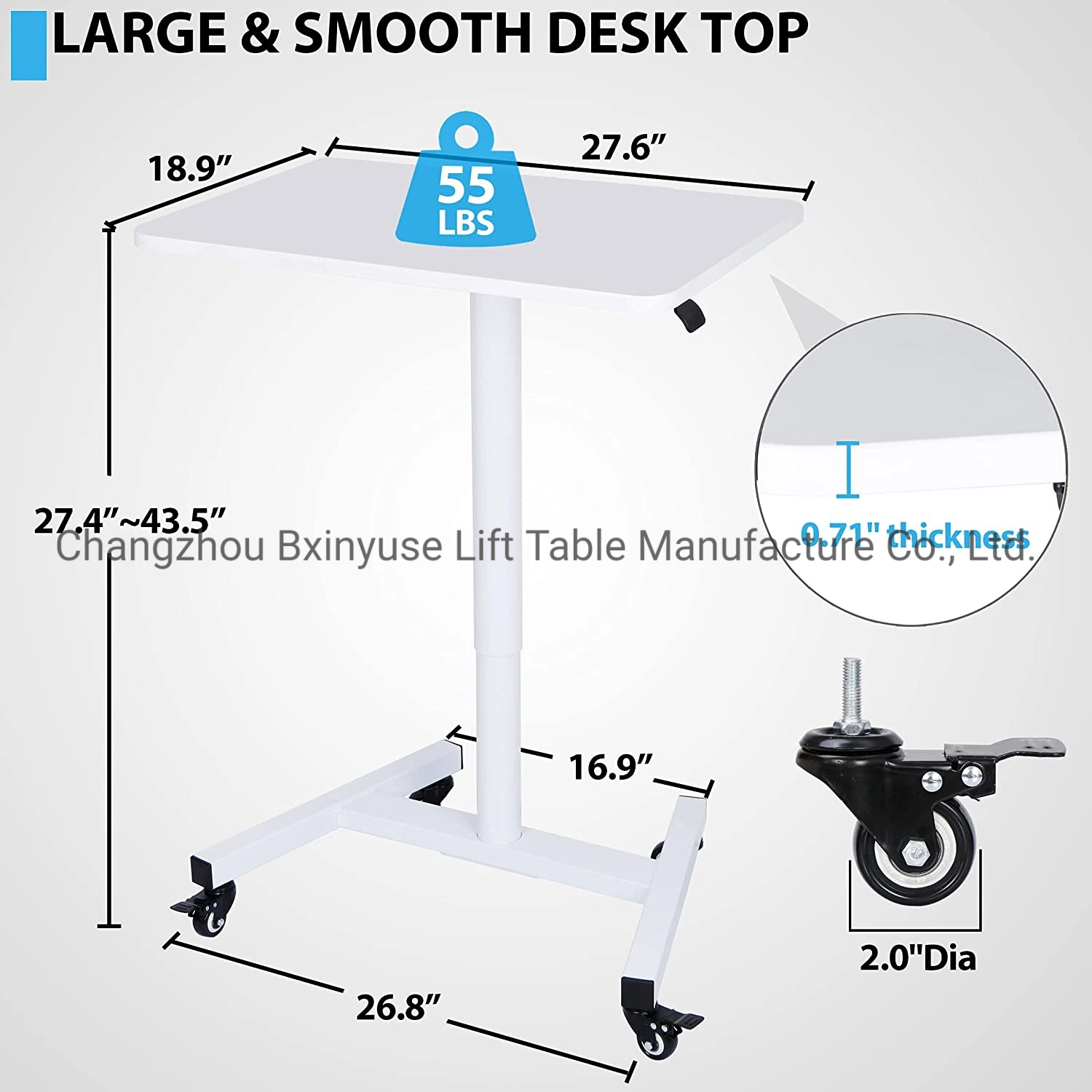 Working Table Crescent Moon Office Desk