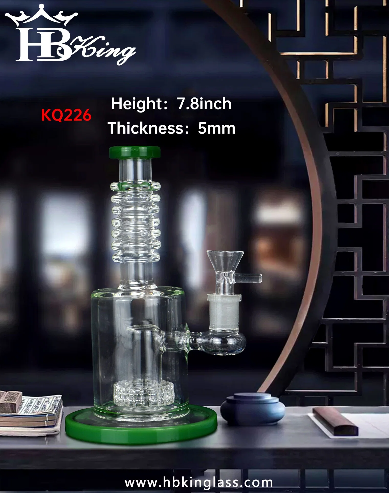 Wholesale/Supplier Glass Smoking Water Pipe Oil Burner Pipe Big Tall Colored DAB Rig Recycler