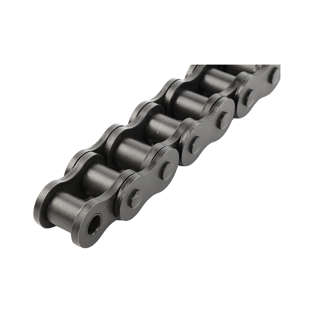 Double pitch fast high efficiency conveyor chain with accessories