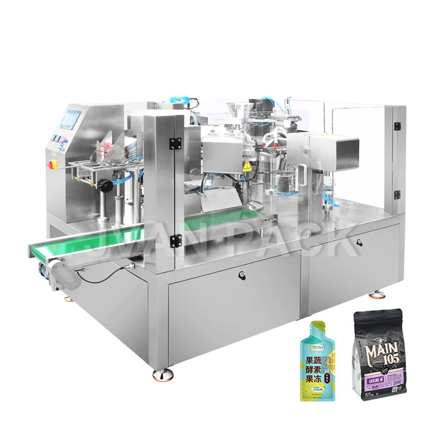 Sw-200 Automatic Rotary Bag-Given Sachet Doypack Zipper Filling and Sealing Packing Machine