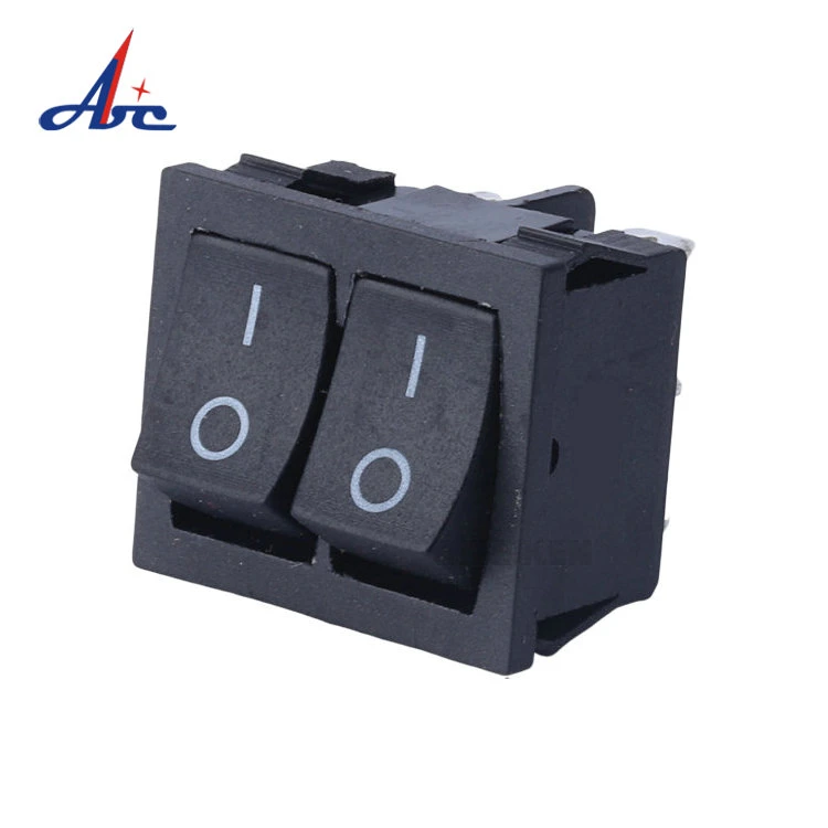 Electrical Switch Momentary Latching on off 2 Position Waterproof 6 Pin Dual Rocker Switch
