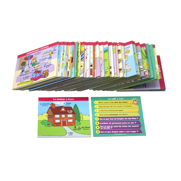 Flash Cards Custom Educational Card Game Printing Board Game Customized