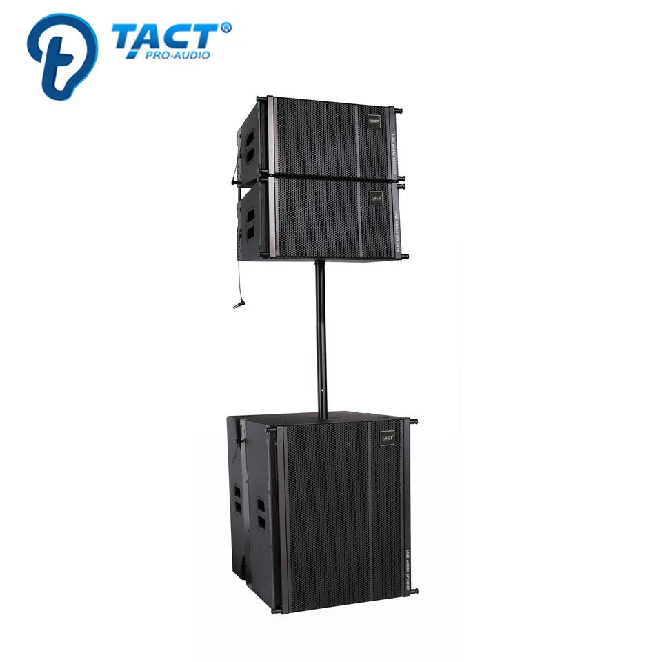 El tacto TQ10-P Line Array Self-Powered activa el sistema de audio altavoces PRO 2+1 por juegos.