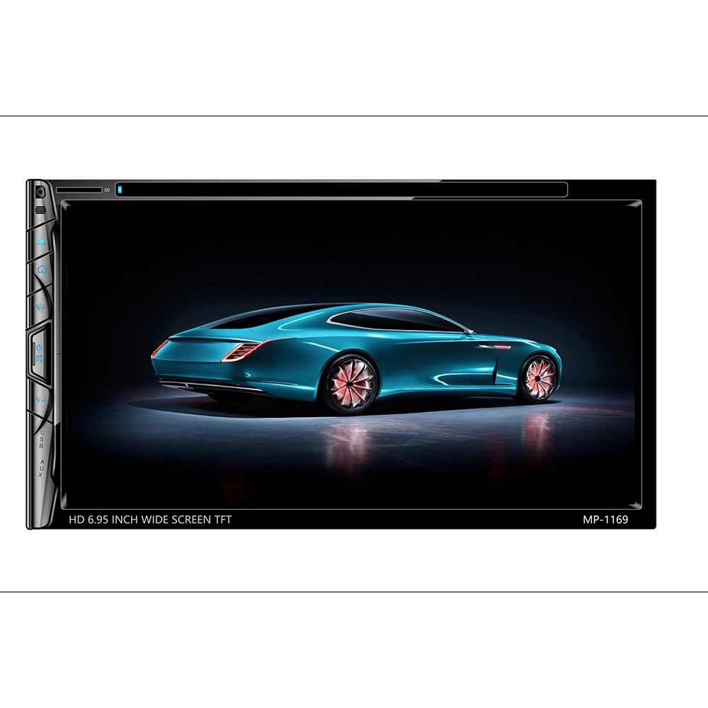 Alquiler de coche Reproductor Multimedia, navegación GPS de 6,2 pulgadas TFT LCD de 2DIN alquiler de video con DVD