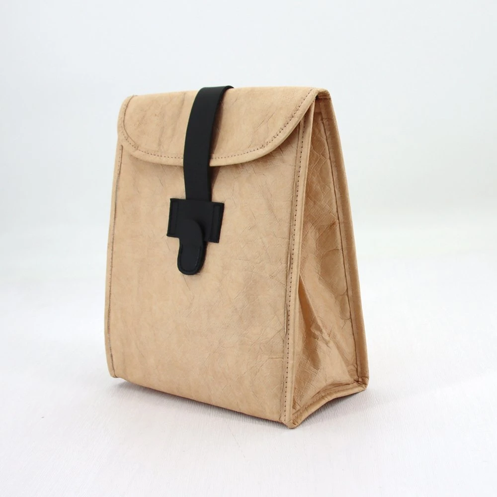 Eco Friendly Foldable Lunch Bag Tyvek Paper Insulated Tote Lunch Folding Cooler Bag