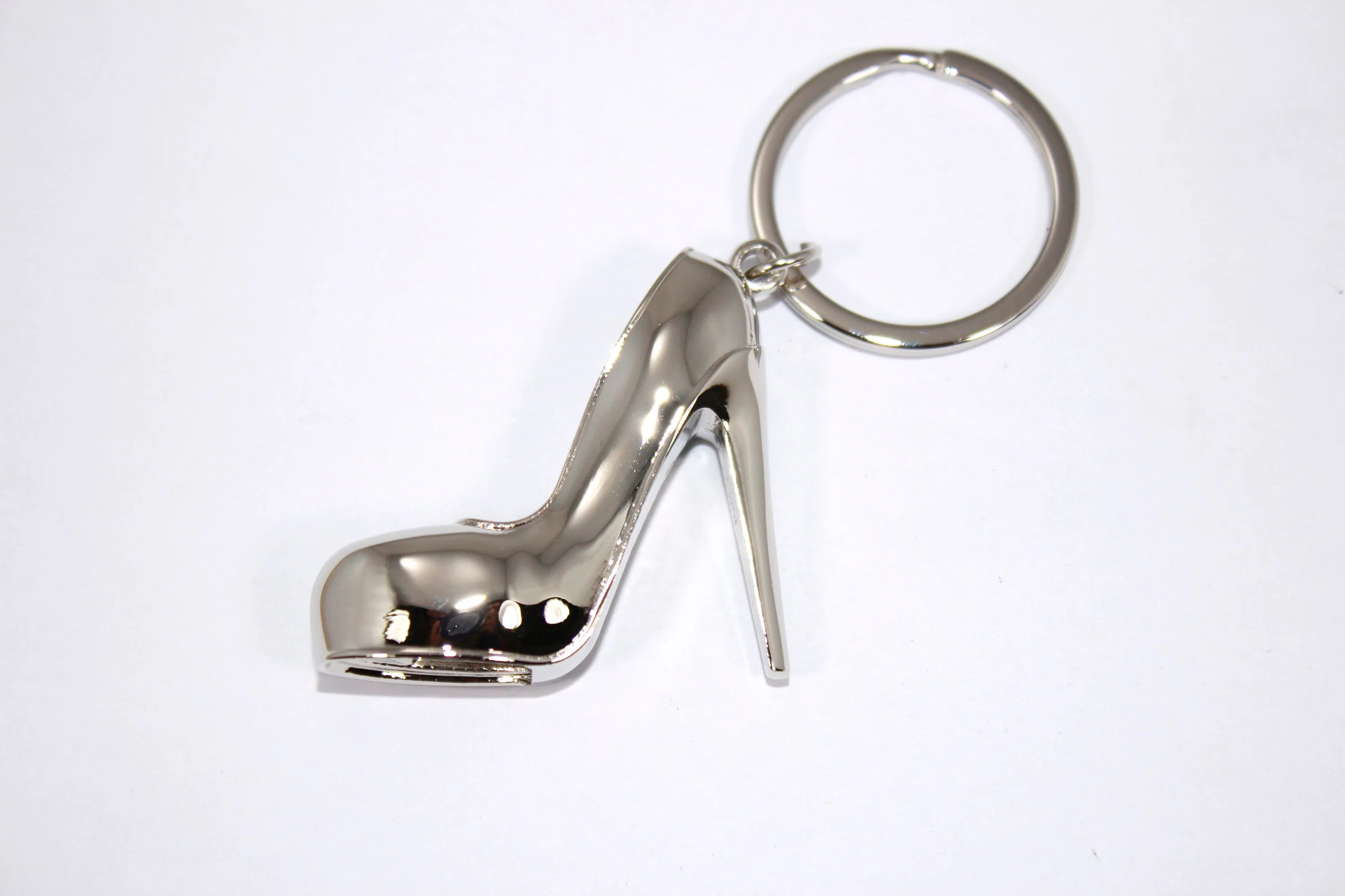 Good Looking Lady's High-Heeled Shoes Shape Metal Zinc Alloy Key Chain