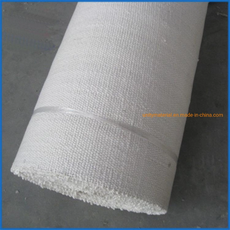 1260c Fireproof Curtain Ceramic Fiber Cloth Textiles with Steel Wire for Kiln Furnace Stove Fire Door Sealing, Bio Soluble Fibre Wool Mineral Cotton with Ss