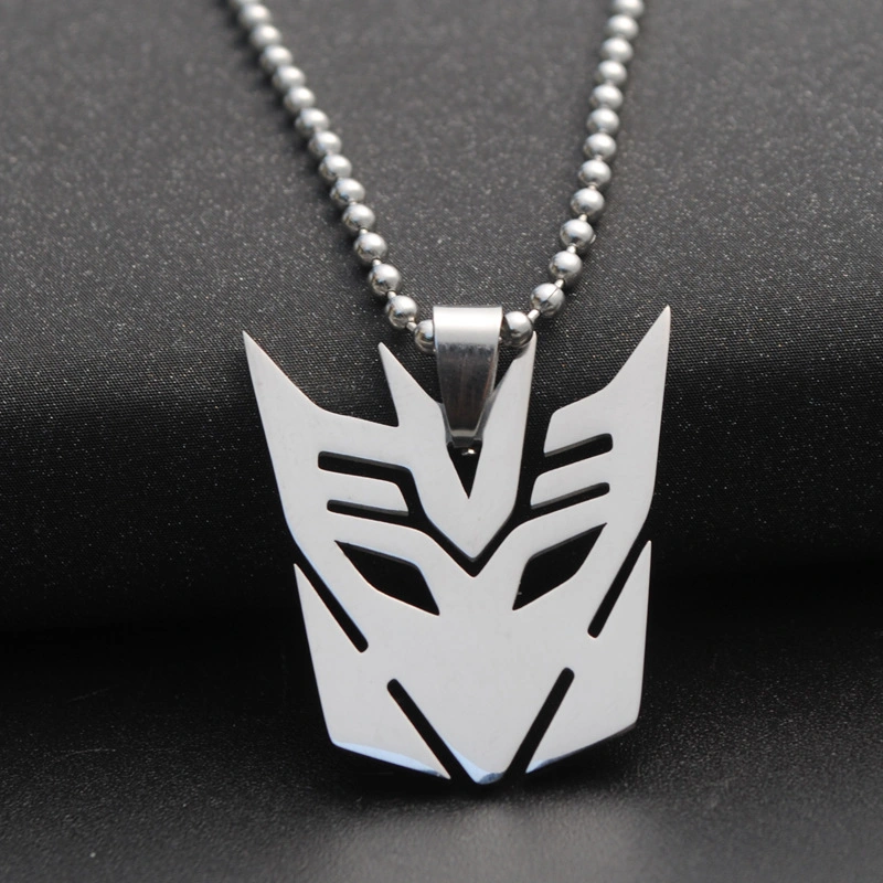 Jewelry Men's Necklace Titanium Steel Pendant Stainless Steel Foreign Trade Decepticon