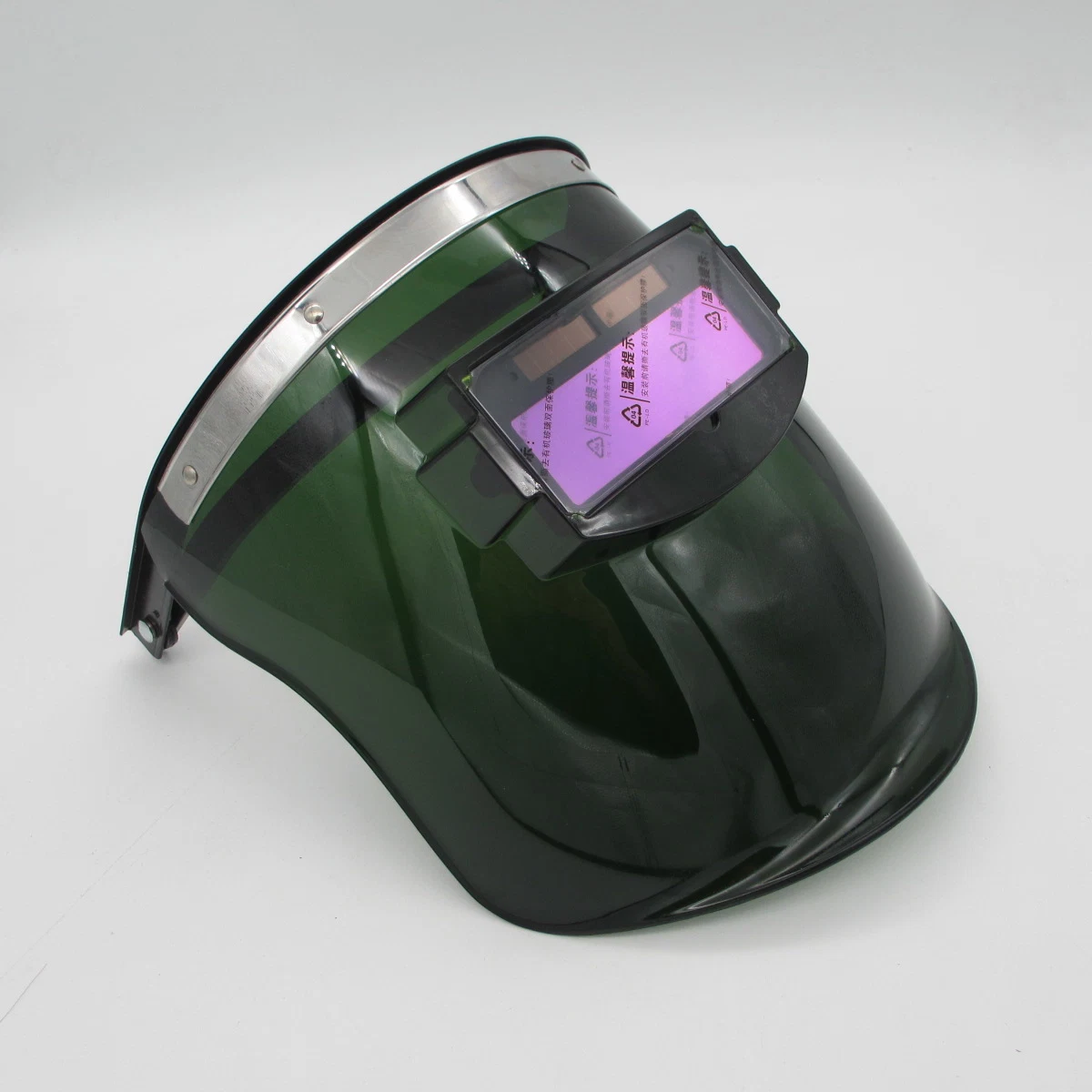 Cheap Price Dark Green PC Visor Shield Welding Faceshield with Aluminium Bracket