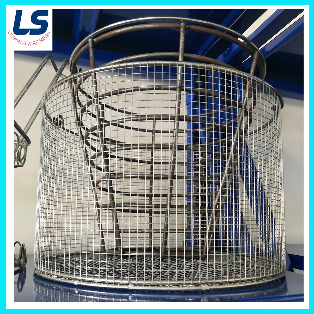 Cylindrical Stainless Steel SS304 Disinfect Wire Mesh Basket