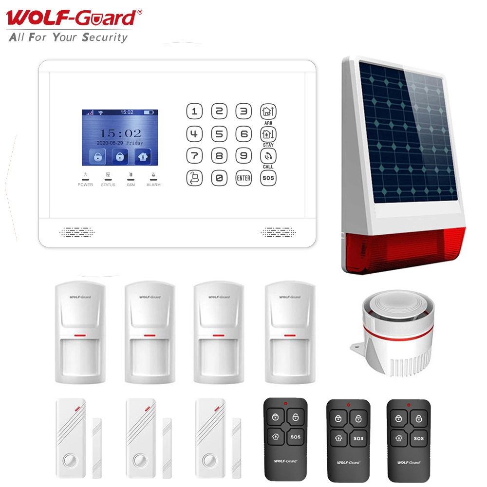 Mobile APP! Android & Ios & Google Play Store Security Products! Wireless Alarm with LCD Display and Touchkeypad