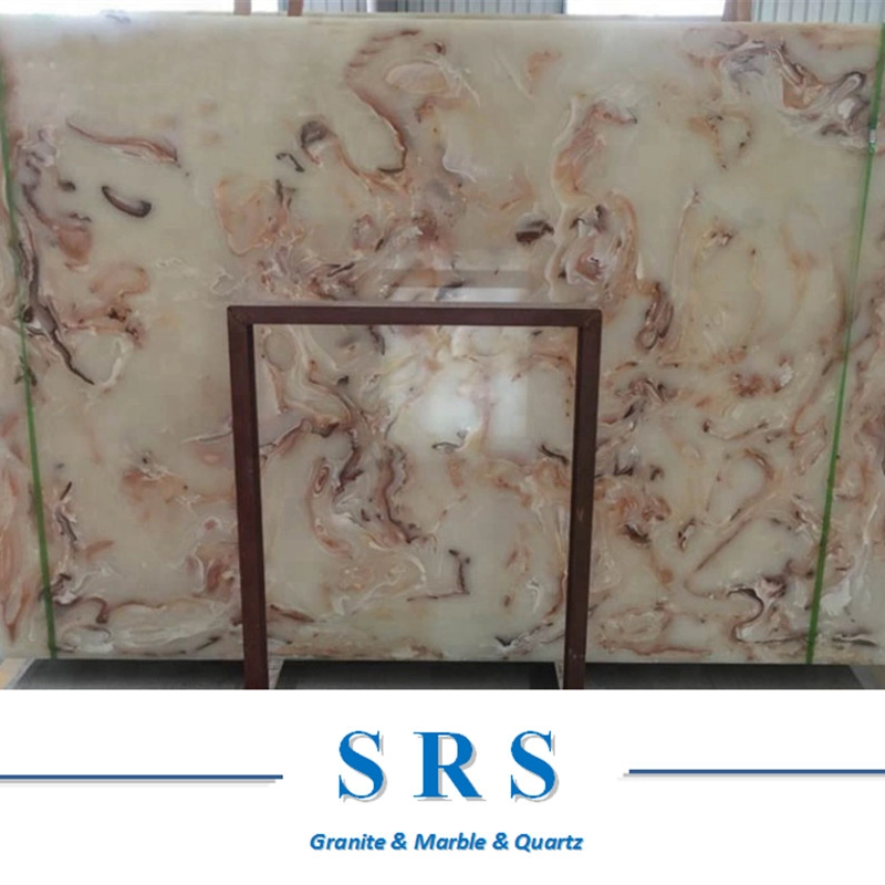 High quality/High cost performance  Wall Tiletransparent Artificial Onyx for Interior Decoration Slab