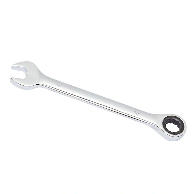 Ratchet Wrench,Disen 12 Point 13 mm Metric Ratcheting Combination Wrench with Chrome Vanadium Steel, 72-Tooth Box End and Open End Ratcheting Wrench for Tight S