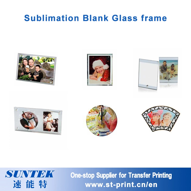 Impressão por transferência térmica de sublimação moldura fotográfica de Cristal Dom em branco