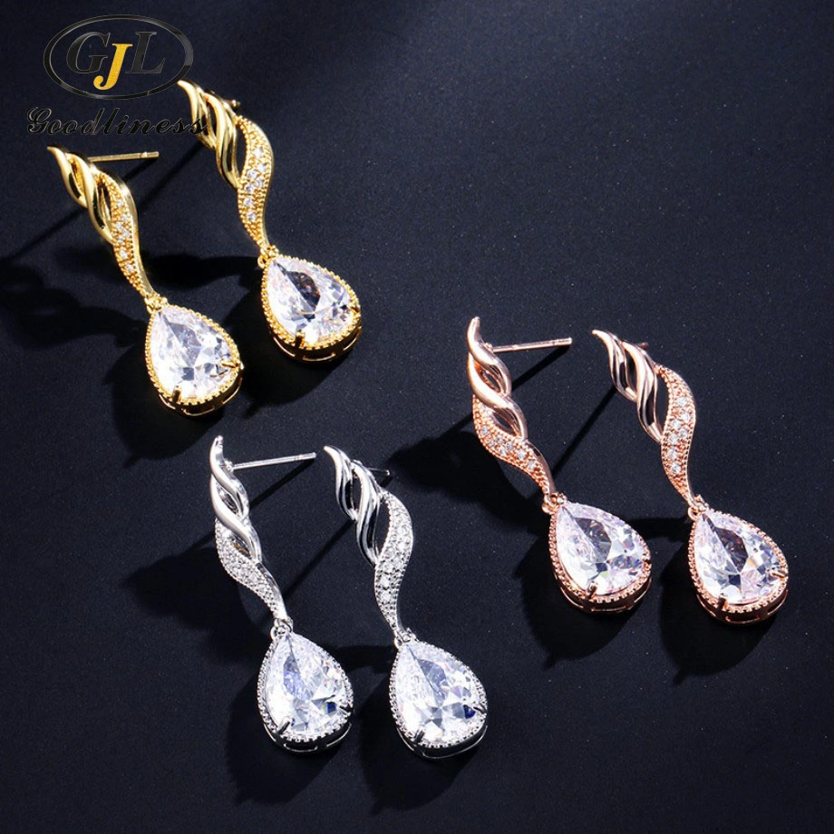 2015 Nouveaux bijoux Lady Fashion Style Silver Water drop goujon Vintage Earrings Fashion Earings E6350