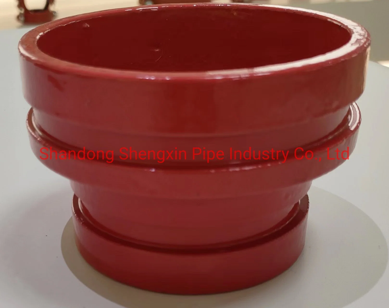 Ductile Cast Iron Groove Pipe Fittings Reducer FM, UL Epoxy Red