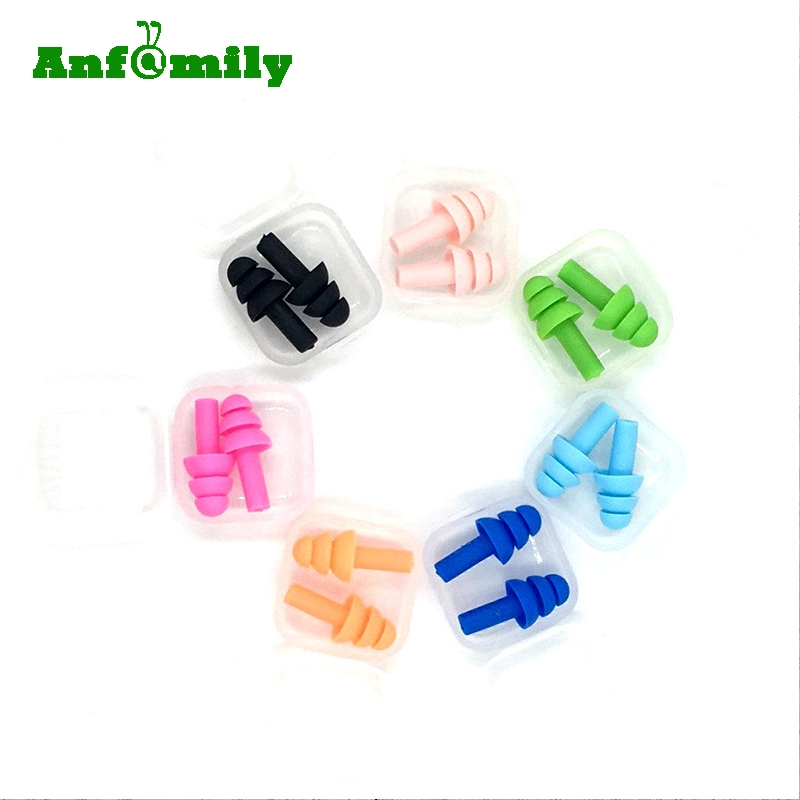 Swimming Silicone Earplugs Soundproof Molded Ear Plugs for Sleeping