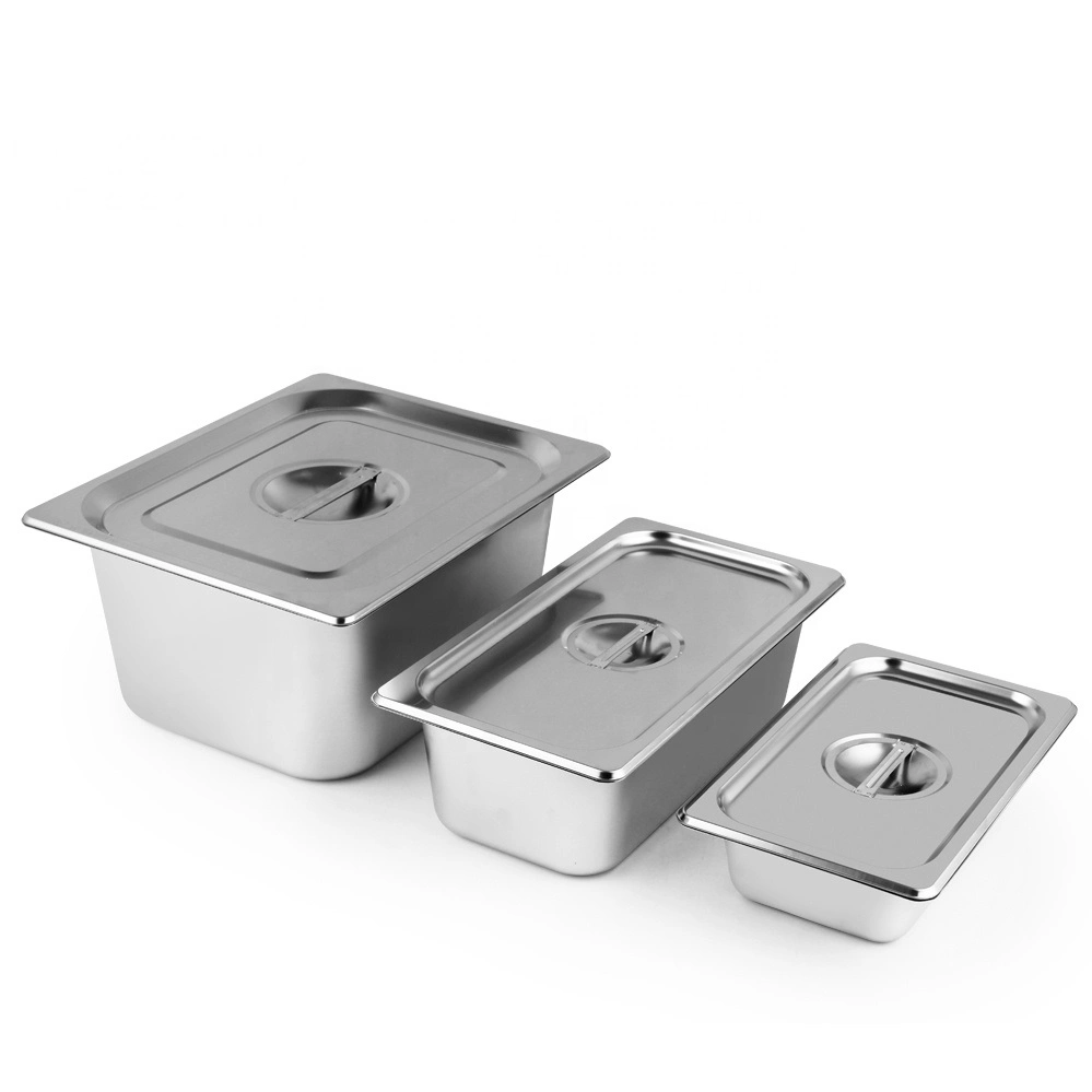 All Sides Stainless Steel Gn Pan for Restaurant Kitchen Hotel Food Container