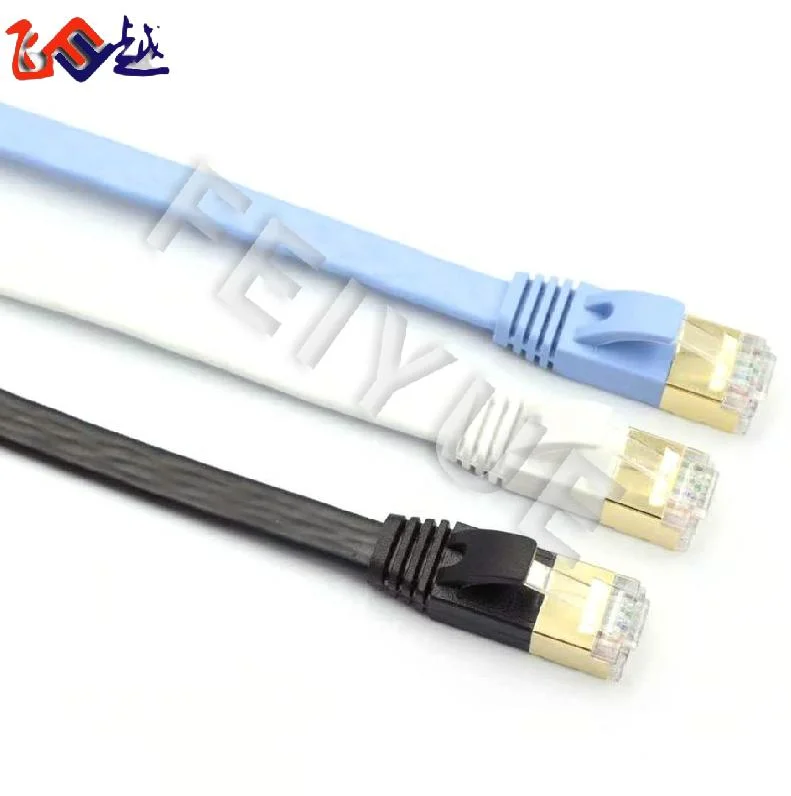 RJ45 Network Flat Cat7 FTP STP Ethernet Patch Cord LAN Cable