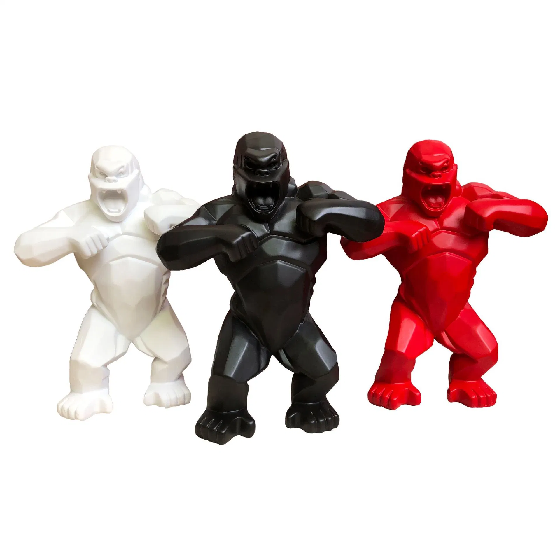 Artificial Standing Kingkong Polyresin Statue Decor Resin Toy