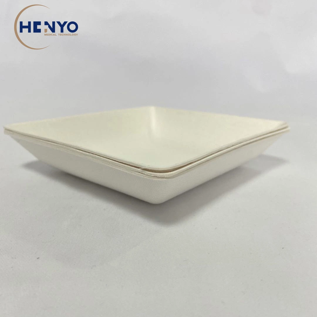 130*120 Disposable Biodegradable Bagasse Food Container for Party Supplies
