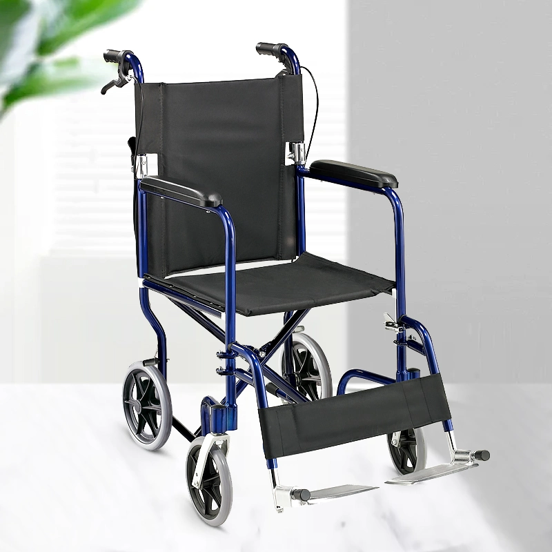 Folding Light Medical Equipment Small Multi-Functional Hospital Equipment Paralysis Wheelchiar