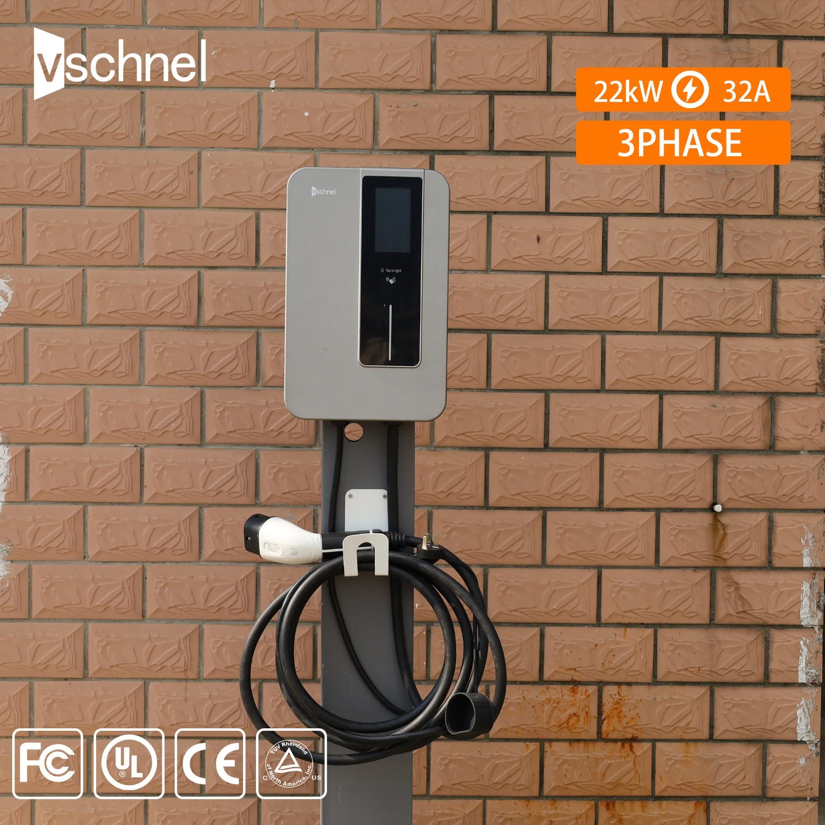 Wallbox EV Charger 22kw for Solar Power Charging Station