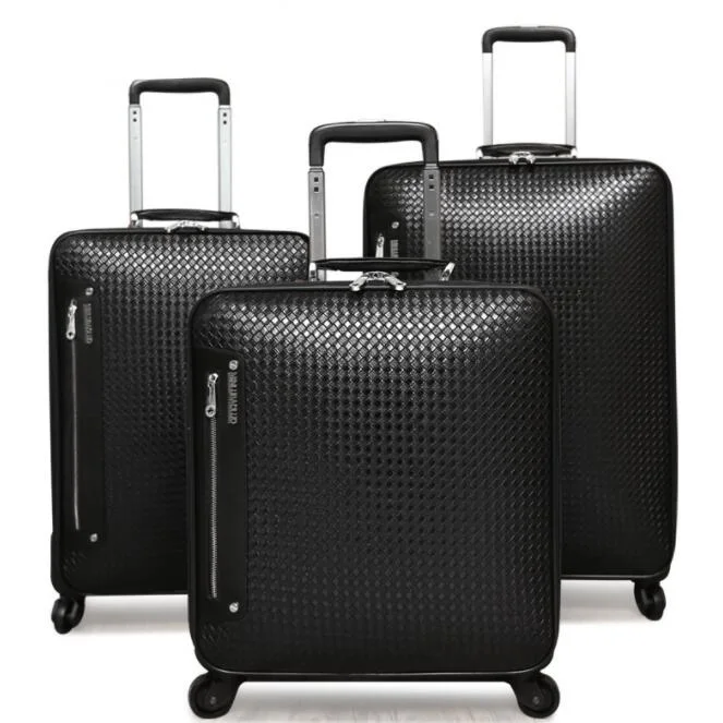 Universal Wheel PU Leather Luggage Suitcase