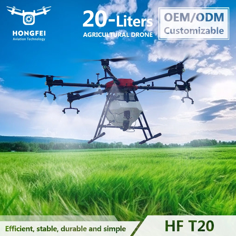 Professional 20 Liter Spraying Agricultural Uav Folding Agriculture Drone with GPS Positioning