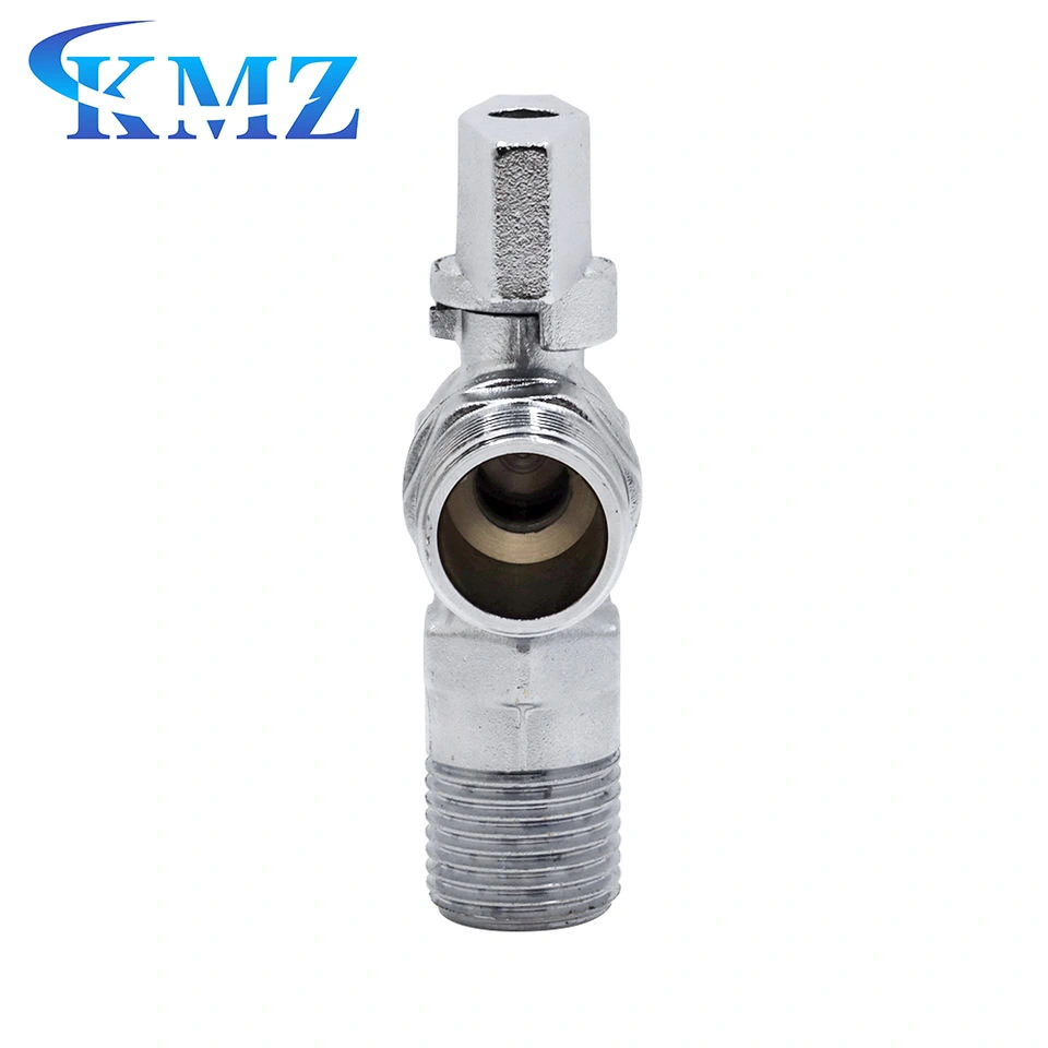 UK Market Factory Wholesale/Supplier High-Quality Flat Handle Brass 2 Way Angle Valve