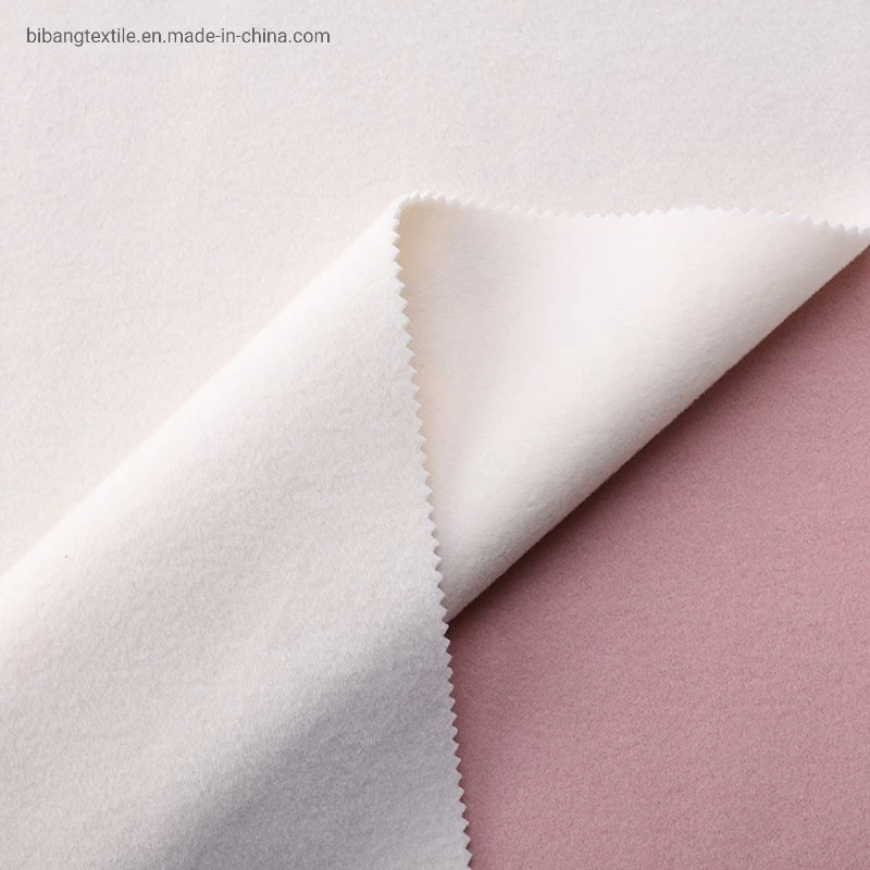 Wholesale/Supplier Cheap Double Side Cashmere Wool Brush Polyester Fabric for Coat Use