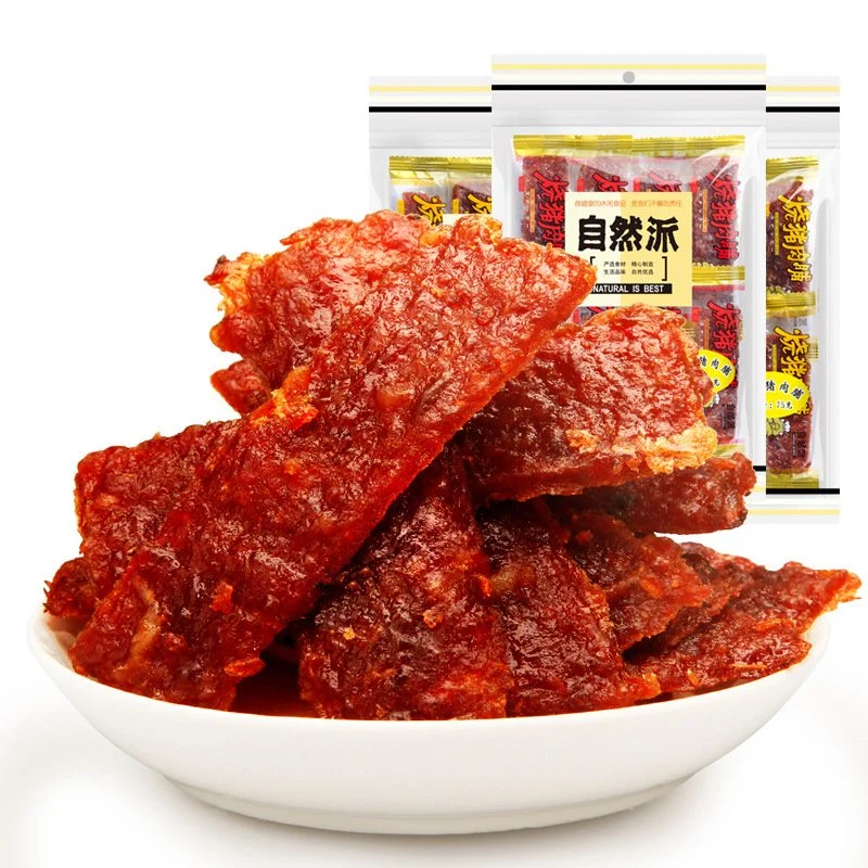 Wholesale Chinese Snacks Three Flavors of Dried Pork Slices Delicious Meat Snacks