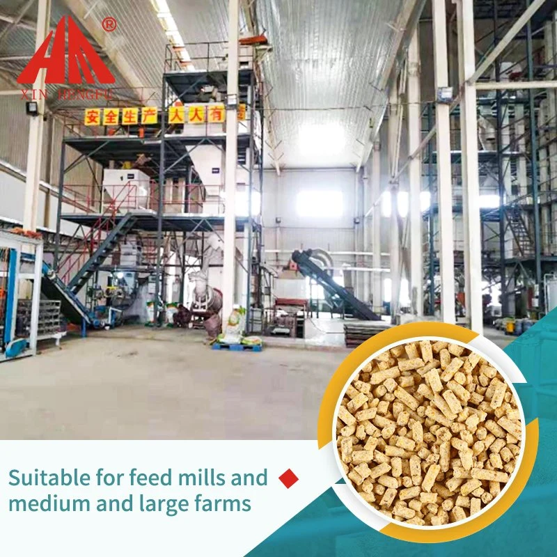 Less Consumption Animal Feed Crushing & Mixing & Pelleting Production Line