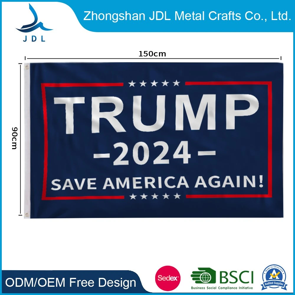 PVC Vinyl Trumps Outdoor Poster Countries Printing Advertising Flex Display Lamp-Box Fabri Flag with Grey Finish Outside Custom Size