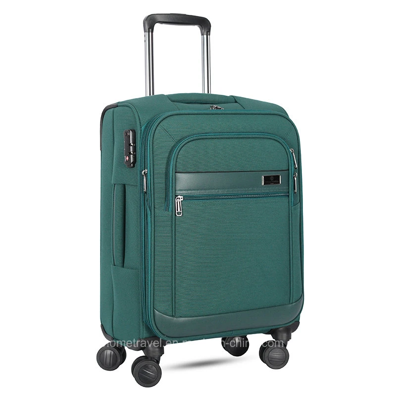 Customize Original Factory EVA Polyester Double Wheel Travel Trolley Suitcase