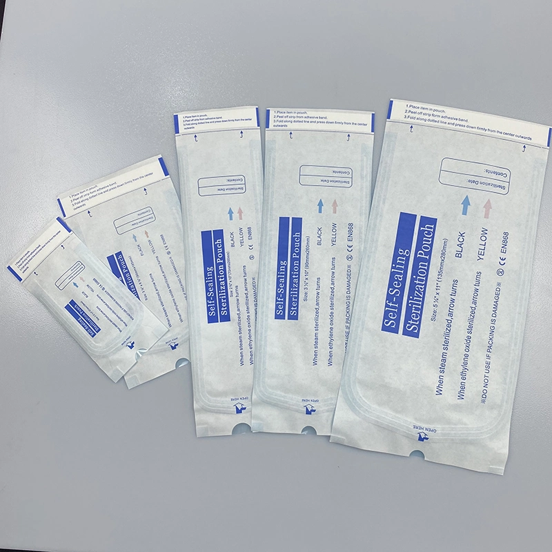 Medizinisches Verbrauchsmaterial Dental Sterile Verpackung Tasche Krankenhaus Selbstversiegelung Sterilisation Tasche