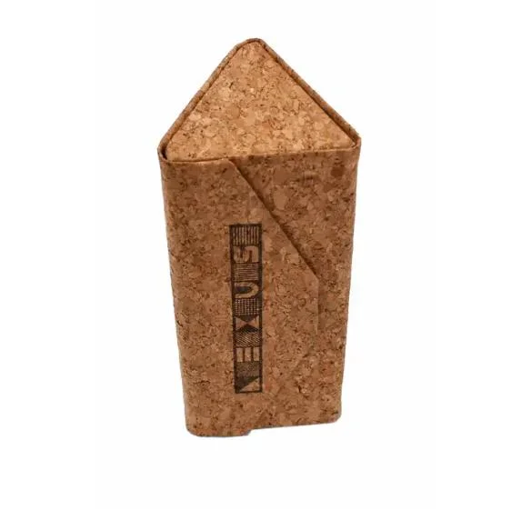 Caixa dobrável triangular artesanal caixa de óculos personalizados com logótipo Cork