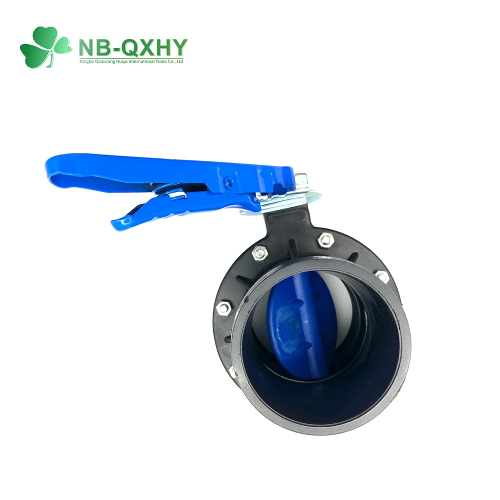 Middle East Radiation Protection PE Butterfly Valve with Black Color