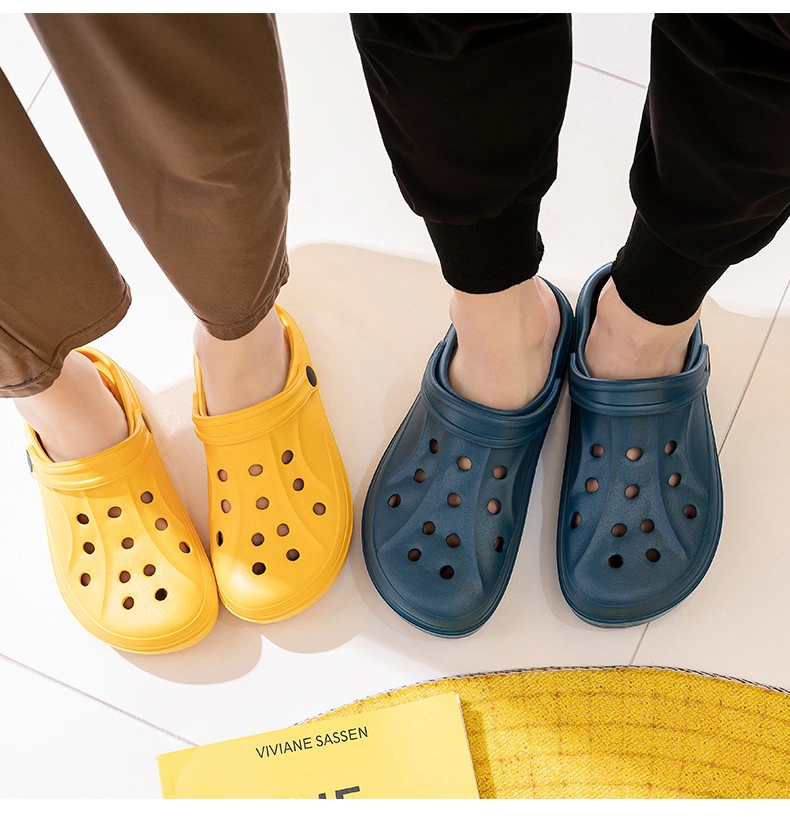 Non-Slip Sandals Beach Garden Shoes Summer Men and Women Holes Shoes Holes Slippers