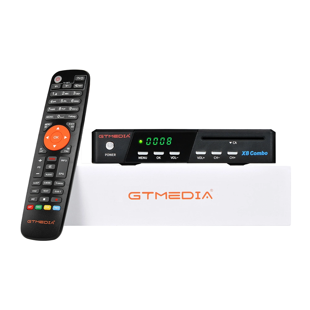 Combo Gtmedia X8 DVB S2X Récepteur Satellite Set Top Box